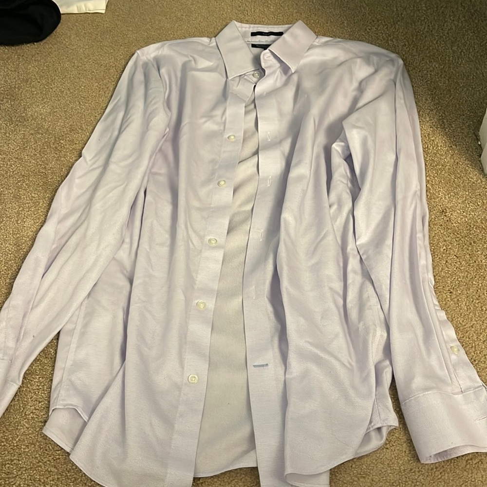 Light Purple Banana Republic Slim Fit Shirt